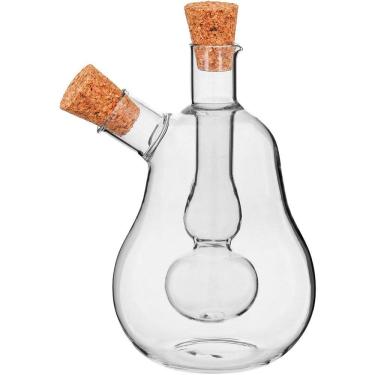 Imagem de Sauce Galheteiro Azeite / Vinagre 13X10X10Cm 250/30Ml Borosilicato Transp 2 Em 1