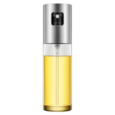 Imagem de Spray Pulverizador Para Azeite E Vinagre De Vidro 100ml Dispenser De Temperos Reutilizável Com Tampa