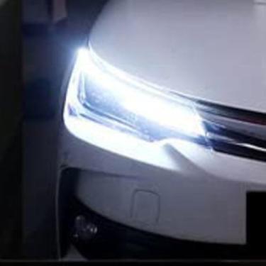 Imagem de Kit 2 Peças Fita LED 60 cm DRL Flexível para Farol e Seta - Luz Dinâmica 3000K 6000K para Carro (Branco (1 par))