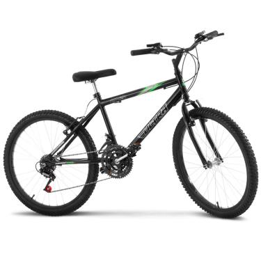Imagem de Bicicleta de Passeio Ultra Bikes Esporte Aro 24 Reforçada Freio V-Brake – 18 Marchas Preto