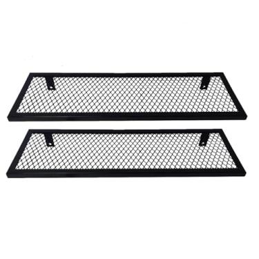 Imagem de Prateleira Estilo Industrial NEW YORK 20x60cm com Grade – Conjunto com 2 Peças para Casa e Escritório