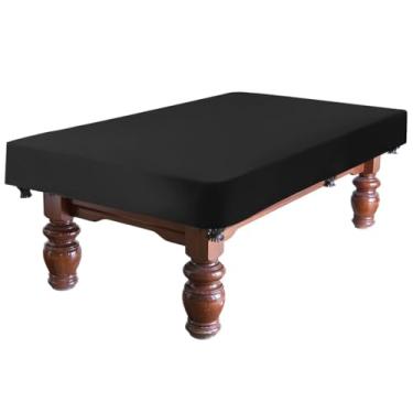 Imagem de Capa de mesa de bilhar resistente, 2,5 m, protetor de bilhar Oxford impermeável, proteção UV e poeira, preta