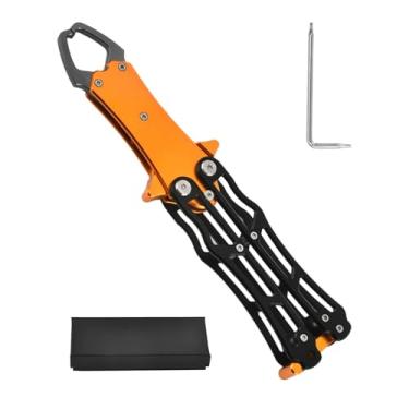 Imagem de Shakven Pinça de peixe flutuante, ferramenta de pinça de pesca - Alicate para pesca com mosca | Engrenagem de pesca profissional, dobrável, controlador de peixes, dobrável para pesca segura para pesca