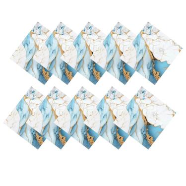 Imagem de Placa Adesiva 3D Marmore Kit 10 uni Autocolante Papel de Parede Obra Reforma Decoraçao Cozinha Casa Ambiente Moderno