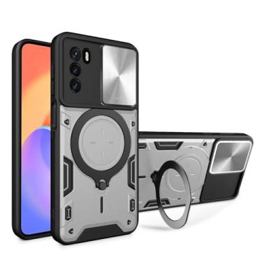 Imagem de Elubugod Capa compatível com ZTE Blade V40 Vita, com capa de lente de câmera deslizante compatível com ZTE Blade V40 Vita 8045 capa prata