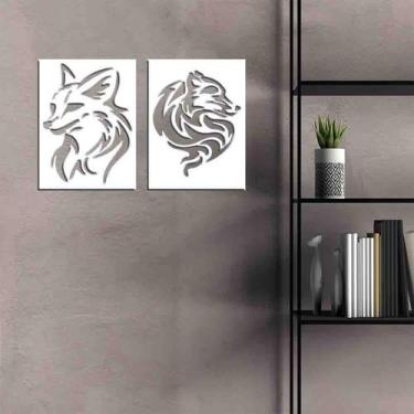 Imagem de Quadro Decorativo Raposa Vazado - Mdf 3Mm 003 - Decoarts