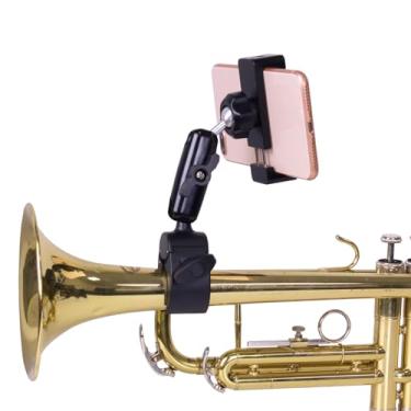 Imagem de CANHET Suporte de telefone trompete para instrumento musical