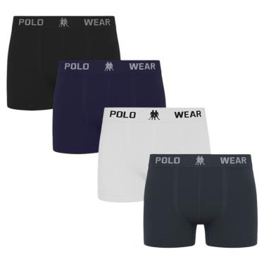Imagem de Kit 4 Cuecas Boxer Polo Wear Masculina