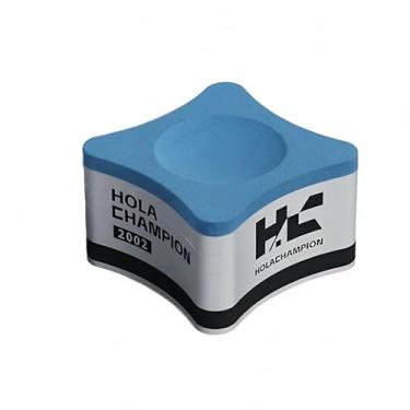 Imagem de THXLCON Giz de taco de bilhar feito à mão na Finlândia (formato de disco de jogador profissional, azul, 1 peça)