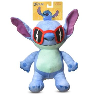 Imagem de Disney Para animais de estimação Lilo e Stitch 20,32 cm corda escondida brinquedo de pelúcia Squeaky Pet Squeaky, cordas de puxar para cães, brinquedo de cachorro fofo para fãs de Disney