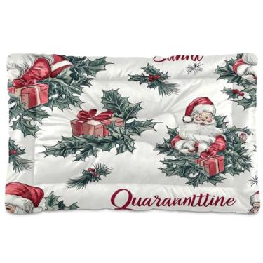 Imagem de SEHANY Cama de Natal para cães e gatos com fundo antiderrapante, cama de canil, colchão macio para animais de estimação, lavável para cães pequenos, médios e grandes, gatos, 45,7 x 61 cm