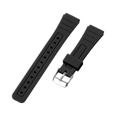 Imagem de Pulseira De Relógio De Silicone Macio De 18mm Para CASIO F91W W-800H S