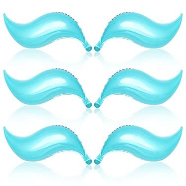 Imagem de Balão de cauda de sereia grande de 63 cm Aqua - Kit de guirlanda de balões de sereia azul | Arco de balões de cauda de sereia azul-petróleo azul para decorações de aniversário de sereia, decorações de chá de bebê com tema sob o mar