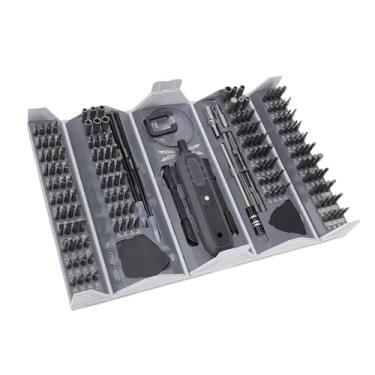 Imagem de Generic Conjunto de Chaves de Fenda de Precisão 180 Em 1, Kit de Ferramentas de Reparo Magnético Profissional Com Alça Deslizante e Bits de Aço 162 CrV S2 para Reparo de Relógio de