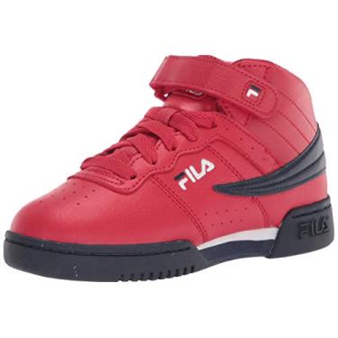 Imagem de Fila Tênis masculino fashion F-13 M, Fila vermelho/Fila azul marinho/branco, 11 Little Kid