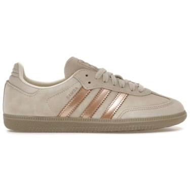 Imagem de adidas Originals Samba OG Tênis feminino, Cobre Metálico Branco, 35