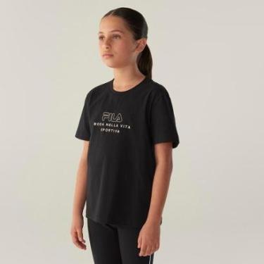Imagem de Camiseta Fila Conforto Vita Outline Juvenil-Unissex