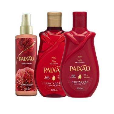 Imagem de Kit Body Splash Ameixa Rubi + Hidratação - 3 unidades - Paixão