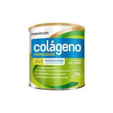 Imagem de Colágeno Hidrolisado 2 Em 1 250g em Pó Uva Verde Maxinutri