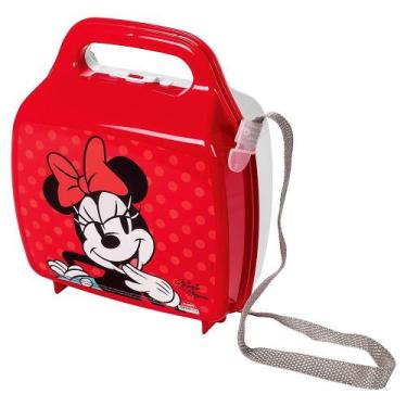 Imagem de Lancheira infantil da Minnie em Plástico com alça Regulável - Plasútil
