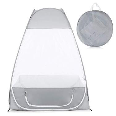 Imagem de Mosquito Net de Camping Individual Sit-in Abrigo Cabana Malha Dobramento Rápido para Meditação Yoga com Ventilação