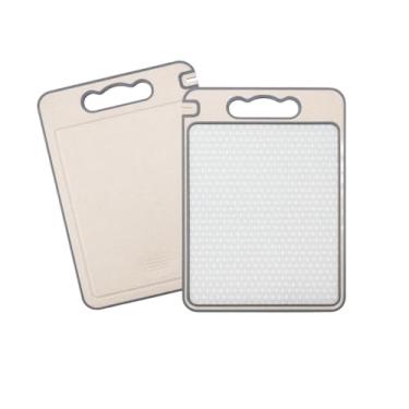 Imagem de Tábua de Corte Dupla Face de Aço Inox, Com Afiador de Faca e Triturador, Ideal para Cozinha e Alimentos