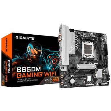 Imagem de Placa Mãe Gigabyte B650 Gaming, WIFI, AMD AM5, DDR5, Micro ATX, Chipset AMD B650 - 9MB65MGW-00-G12