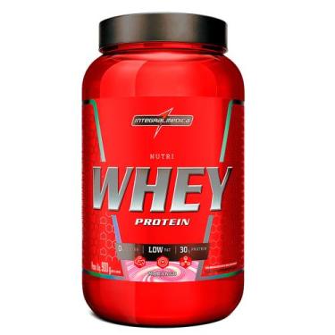 Imagem de Hipercalórico Integralmedica Nutriwhey 900g Pote, Morango