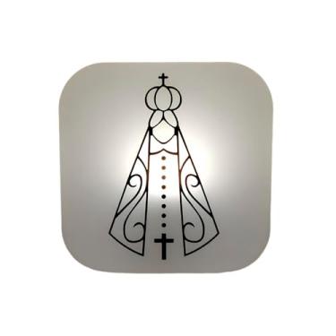 Imagem de Luminária Box Nossa Senhora Bivolt – Luminária Decorativa Religiosa com Luz Indireta para Mesa ou Parede