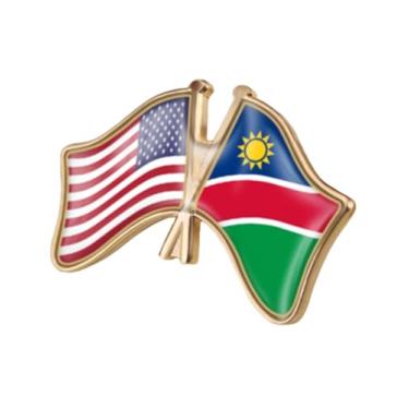 Imagem de QTAOEIONG Bandeiras dos Estados Unidos, EUA, América, EUA e muitos outros países, broche de liga de amizade com cruz, 1.3x0.9inch/32x23mm, Metal, Sem Pedra Preciosa