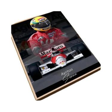 Imagem de Pôster Clássico Vintage De Ayrton Senna, Adesivo Artístico À Prova d'Á