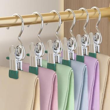 Imagem de 20 peças de clipes de gancho de bota de aço inoxidável, ganchos de lavanderia resistentes, alfinetes de roupas para armário, meias de pendurar, calças, bolsas, toalhas, chapéus, cabides portáteis para