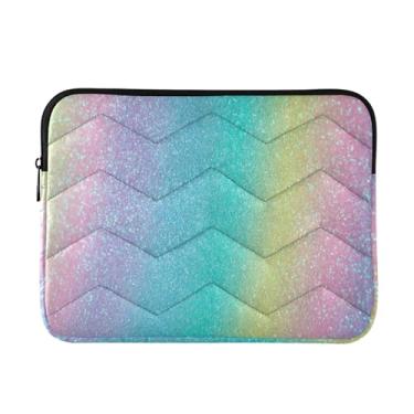 Imagem de Bolsa de laptop leve com glitter doce, estojo de transporte durável para escritório, bolsa masculina para computador de 33 a 35 cm