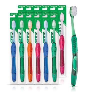 Imagem de GUM Escova De Dentes Technique Deep Clean - Compact Soft - Escovas De Dentes Macias Para Adultos Com Dentes Sensíveis - Cerdas Extrafinas, 1Ct (12Pk)