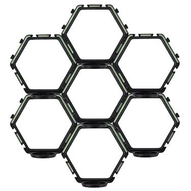 Imagem de Prateleira de exibição de 7 peças para bonecos Funko POP, suporte de parede para decoração de suportes de exibição colecionáveis vitrine prateleiras flutuantes borda de exibição