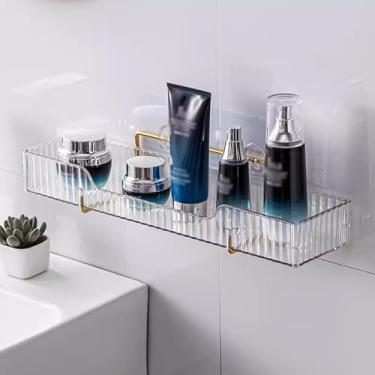 Imagem de Prateleiras de chuveiro, prateleira de banheiro, prateleiras decorativas para banheiro, cozinha, sala de estar e quarto