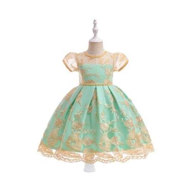 Imagem de Vestido Elegante Para Meninas Com Grande Laço Bordado Para Festa, Prom