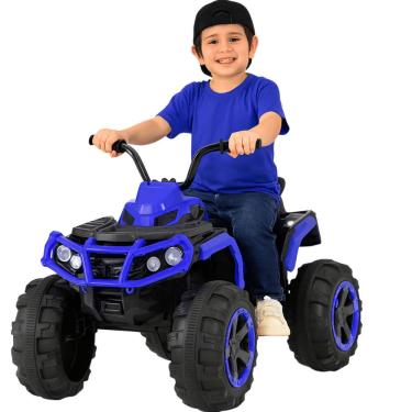 Imagem de Quadriciclo Elétrico Infantil Bang Toys Bravo G4 Azul 12V