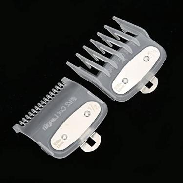 Imagem de Dioche 2 Pçs Limite Pente Máquina de Cortar Cabelo Ferramenta Substituição Transparente Corte Posicionamento Guia Pente para Clipper 1.5mm 4.5mm Abs (Pacote transparente com 2)