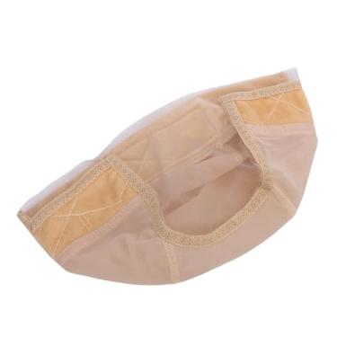 Imagem de Dioche Tampão de Peruca Antiderrapante Ajustável Elástico Laço Peruca Aperto boné para Ajuste Seguro e Confortável Uso Diário Máquina Lavável (Bege)