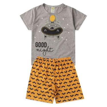Imagem de Pijama Infantil Masculino Verão Good Night Cat - Hey KidsMescla, 4, Me