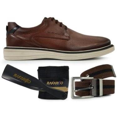 Imagem de Kit 4 em 1 Sapato Rafarillo Boston Em Couro Original-Masculino