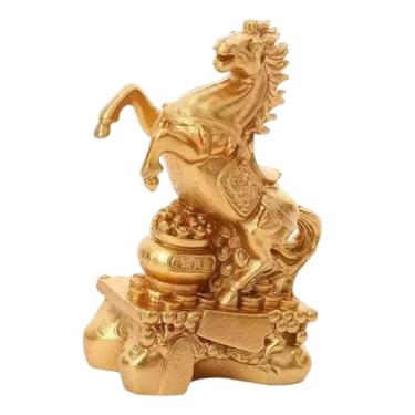 Imagem de Generic Estatueta de Cavalo, Obra de Arte Colecionável, Moderna, Escultura Animal, Decoração de Mesa para Sala de Estar, Armário, Estante ou Escritório