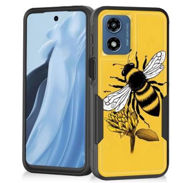 Imagem de Vobber Capa para Moto G Play 4G 2024, capa resistente à prova de choque resistente à prova de choque para Motorola Moto G Play 4G 2024 16.5 cm, Honey Bee