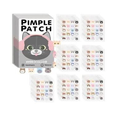 Imagem de Adesivos Para Tratamento De Acne Em Forma De Gato 600pcs Patch Invisív