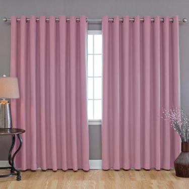 Imagem de Cortina Blackout 400x250 Corta Luz Colors  Admirare, Rosa