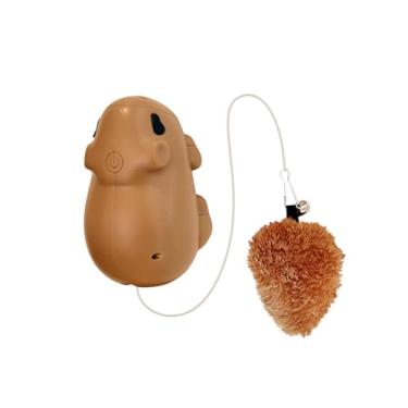 Imagem de Generic Brinquedo interativo automático para gatos, brinquedo portátil recarregável via USB para brincar sozinho, estimulante para treinamento de gatos e para