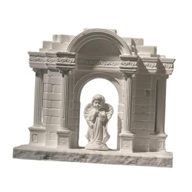 Imagem de Generic Decoração para aquário, enfeites para tanques de peixes, artesanato criativo e colecionável, simulação de mini coluna romana, esconderijo em rochas.