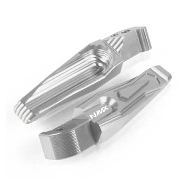 Imagem de Anti-derrapante Pés dobráveis ​​rearset para MT-03 2013-2020 MT07 MT09 TMAX 530 2013-2018 NMAX 155 2015-2018 XP 500 560(Silver NMAX)