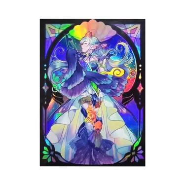 Imagem de Protetores De Cartas De Jogo De Tabuleiro YGO Com Arte De Desenho Anim